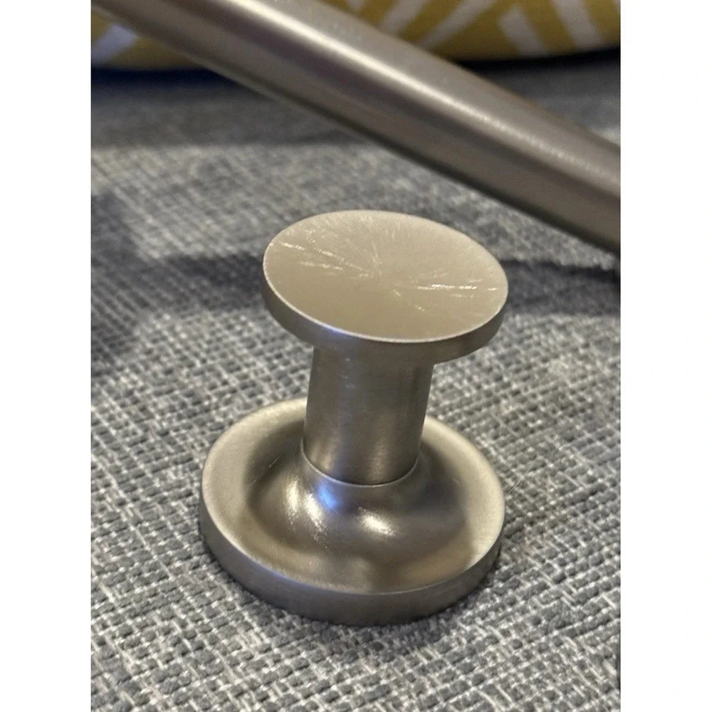 Lot 3 NEW Brushed Nickel Stainless Steel Toilet Paper Holder & 2 Towel Hooks NEW